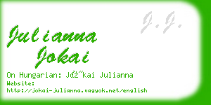 julianna jokai business card